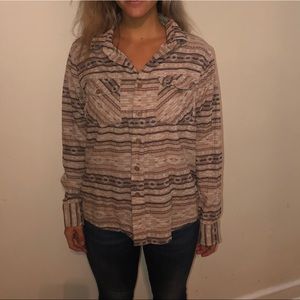 Sundiego Button Up Patterned Long Sleeve